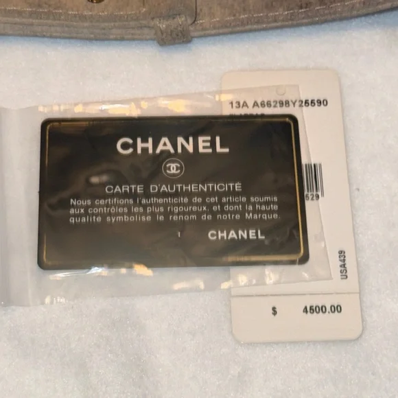 Chanel Large Boy Bag Quilted Suede Beige‎ with Antique Gold Hardware NWOT - Picture 9 of 15